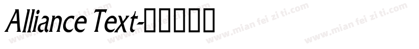 Alliance Text字体转换